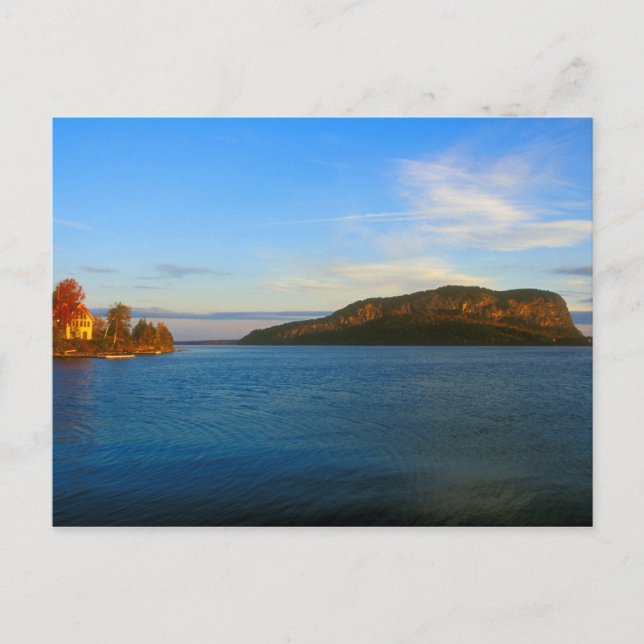 Moosehead Lake and Mount Kineo Postcard (Front)