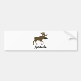 Moostache Bumper Sticker