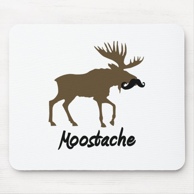 Moostache Mouse Mat (Front)