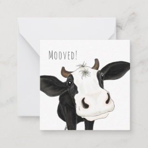 "Mooved!" Personalised Change of Address Card