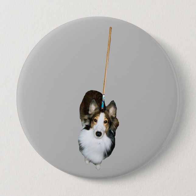 Mop Dog 10 Cm Round Badge (Front)