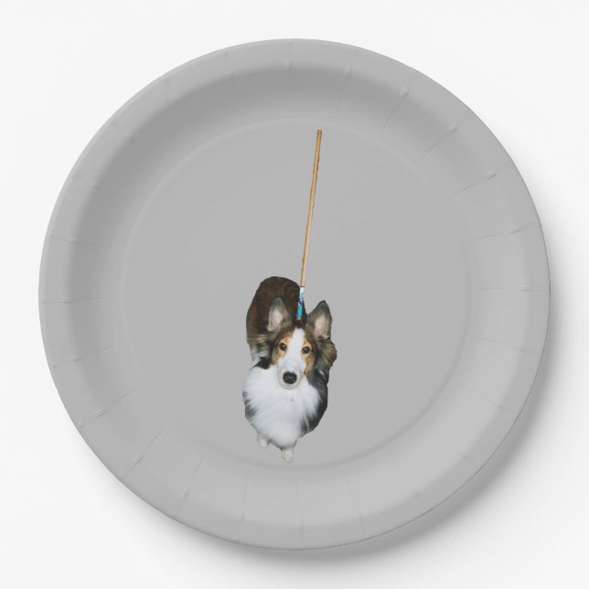 Mop Dog Paper Plate (Front)