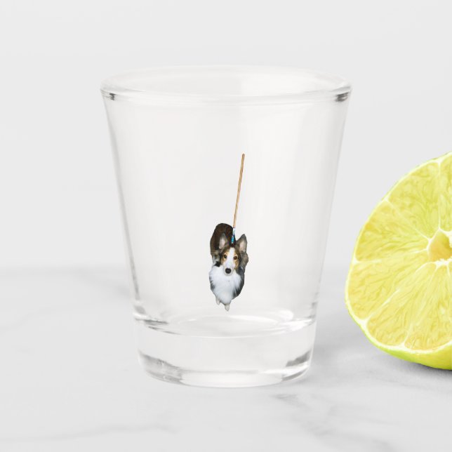 Mop Dog Shot Glass (Front)