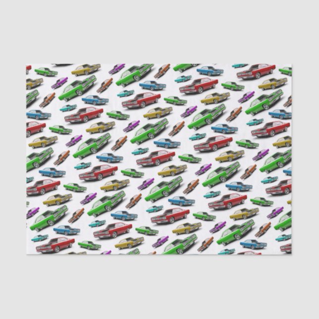 Mopar 1969 Plymouth Road Runner Classic Muscle Car Tissue Paper (Front)