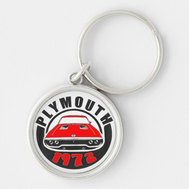 Mopar - 1972 Plymouth Roadrunner Tor Red Key Ring (Front)