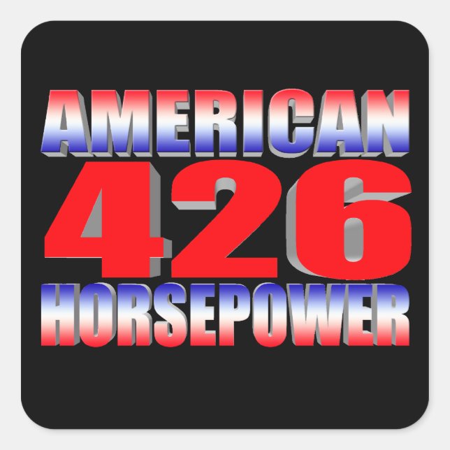 mopar 426 monster square sticker (Front)