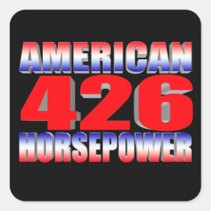 mopar 426 monster square sticker