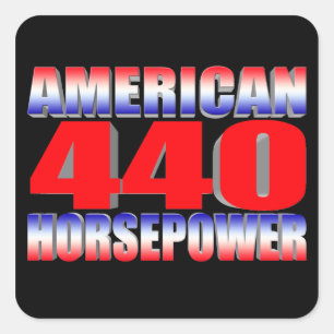 Mopar 440 Dodge Square Sticker