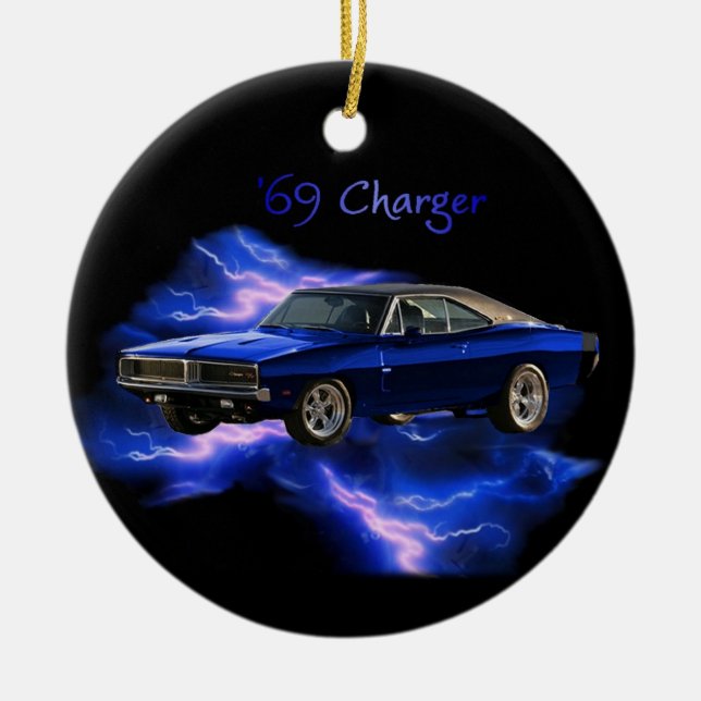 Mopar:  '69 Dodge Charger Ceramic Tree Decoration (Front)