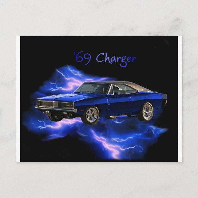 Mopar:  '69 Dodge Charger Postcard (Front)