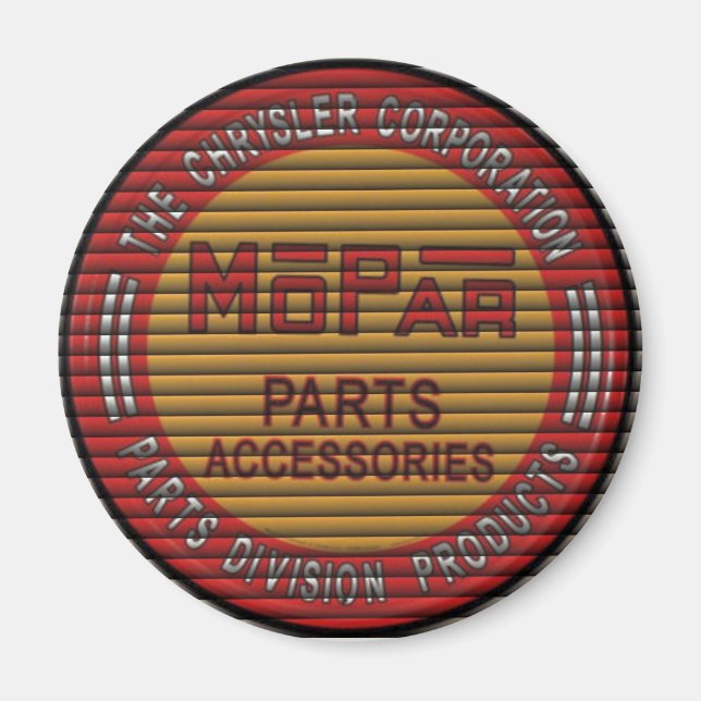 mopar blinds retro garage sign magnet (Front)