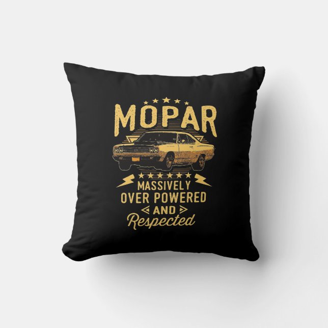 Mopar - Massively Over Powered And Respected Throw Cushion (Front)