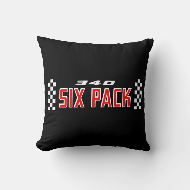 Mopar - Six Pack 6bbl Throw Pillow (Front)