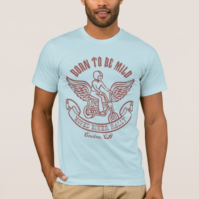Moped Biker Rally T-Shirt (Front)