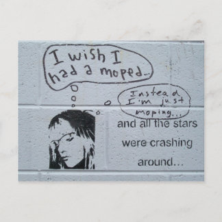 Moping Postcard