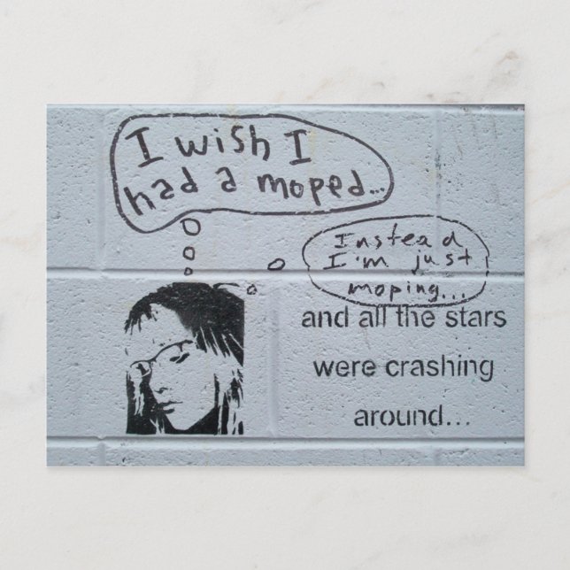 Moping Postcard (Front)