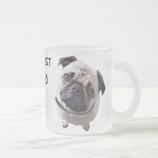 ‘Mops’ glass Frosted Glass Coffee Mug