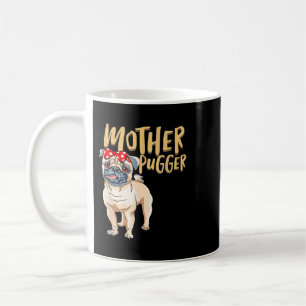 mor pugger pug pugs cute dog headband day coffee mug
