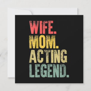 Mor Women Wife Mum Acting Legend Thank You Card