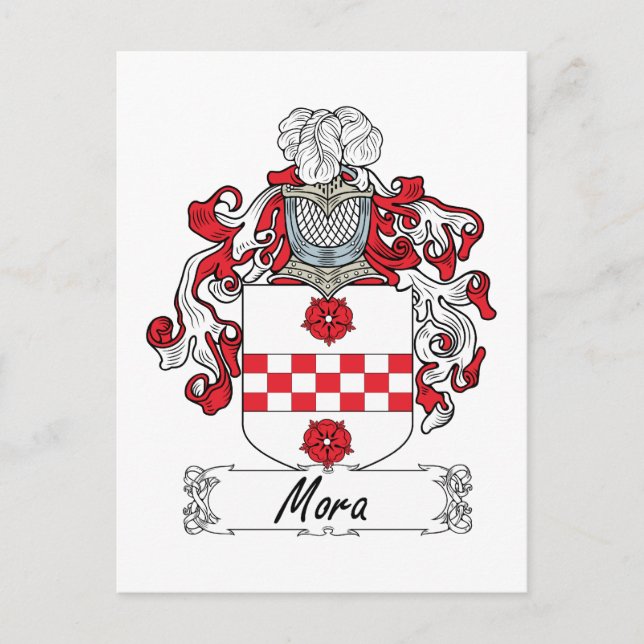 Mora Family Crest Postcard (Front)