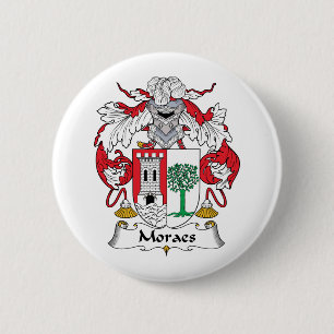 Moraes Family Crest 6 Cm Round Badge