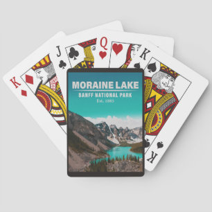 Moraine Lake Alberta Canada Banff National Park Playing Cards