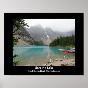 Moraine Lake, Alberta, Canada Landscape Design  Po Poster