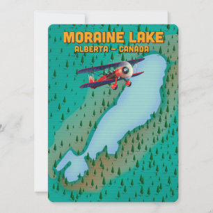 Moraine lake Alberta Canada Map