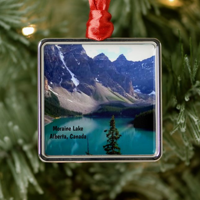 Moraine Lake Alberta Canada Metal Tree Decoration (Tree)