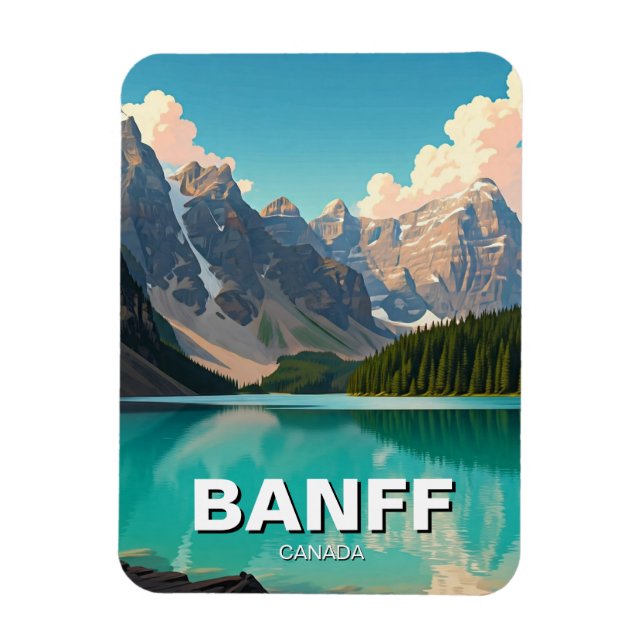 Moraine Lake at Banff National Park Canada Travel Magnet (Vertical)