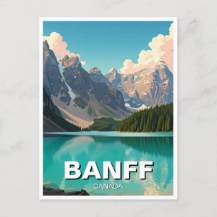 Moraine Lake at Banff National Park Canada Travel Postcard
