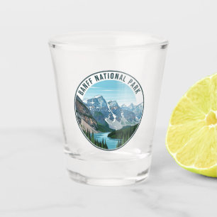 Moraine Lake at Banff National Park Canada Travel Shot Glass