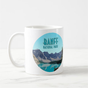 Moraine Lake Banff National Park Canada Vintage Coffee Mug