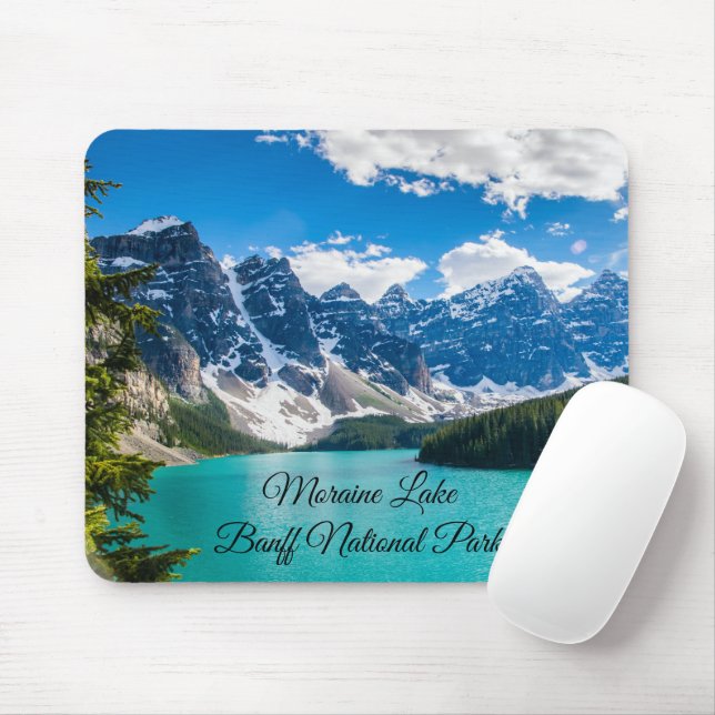Moraine Lake, Banff National Park Mouse Mat (With Mouse)