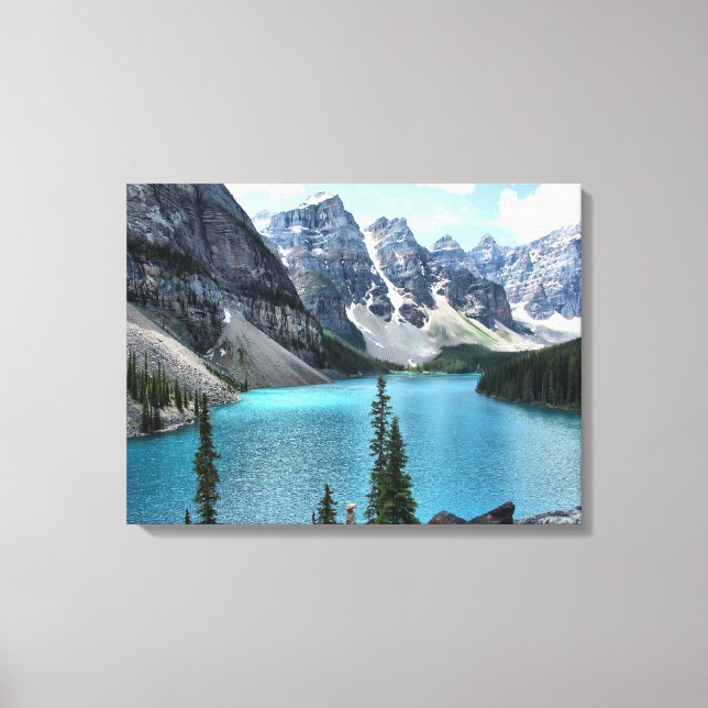 Moraine Lake, Banff National Park Wrapped Canvas (Front)