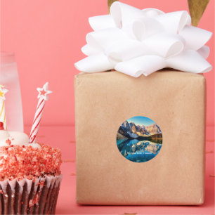 Moraine Lake, Canada, Classic Round Sticker