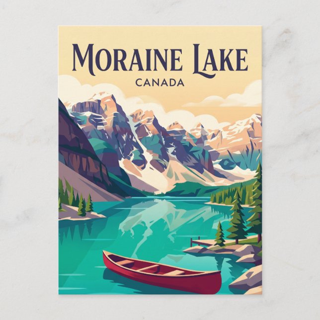 Moraine Lake Canada Postcard (Front)