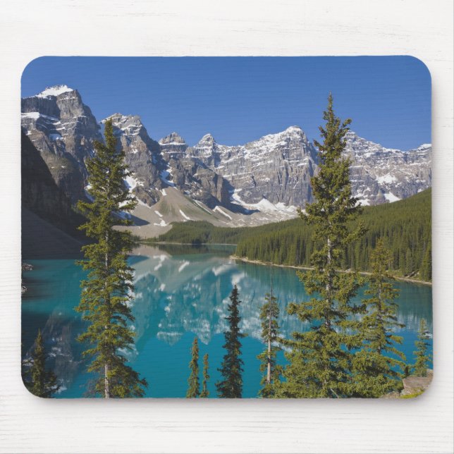 Moraine Lake, Canadian Rockies, Alberta, Canada 2 Mouse Mat (Front)