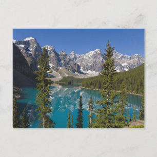 Moraine Lake, Canadian Rockies, Alberta, Canada 2 Postcard