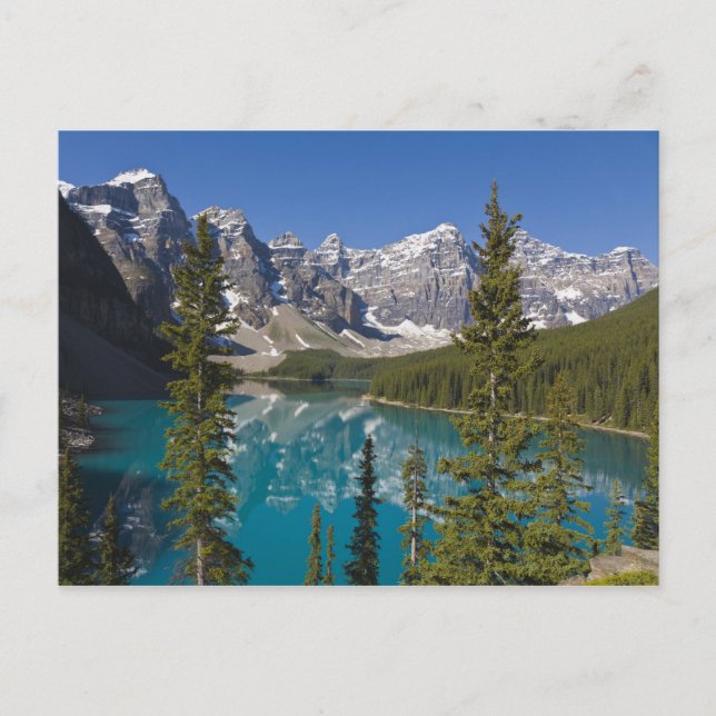 Moraine Lake, Canadian Rockies, Alberta, Canada 2 Postcard (Front)