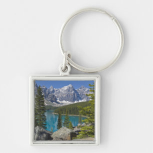 Moraine Lake, Canadian Rockies, Alberta, Canada Key Ring