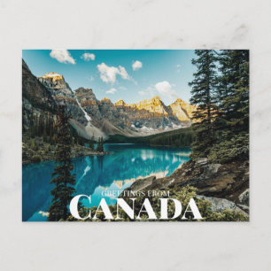 Moraine Lake, Improvement District, AB, Canada Postcard