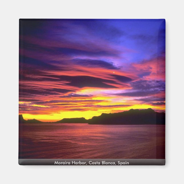Moraira Harbour, Costa Blanca, Spain Magnet (Front)