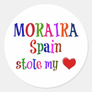 Moraira Spain Stole My Heart Classic Round Sticker