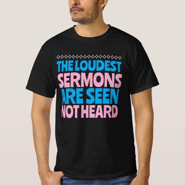 Moral behaviour vs Christian sermon T-Shirt (Front)