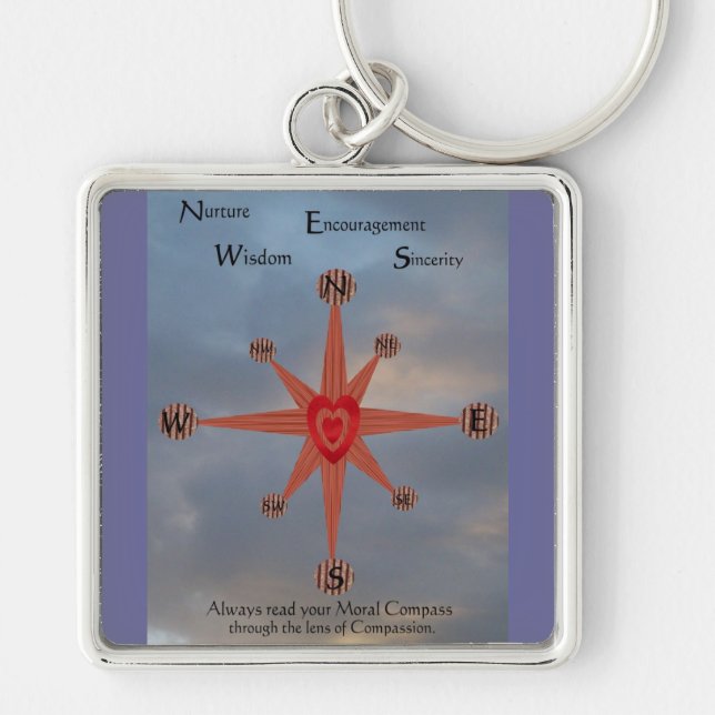 Moral Compass Key Ring (Front)