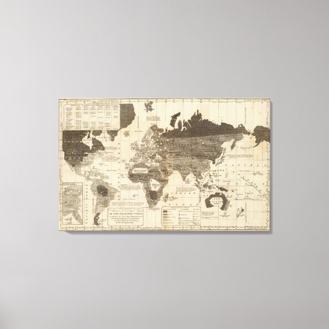 Moral, political World Canvas Print (Front)