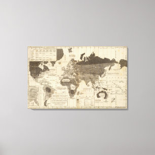 Moral, political World Canvas Print