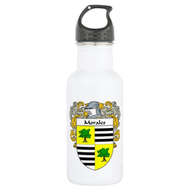 Morales Coat of Arms/Family Crest 532 Ml Water Bottle (Front)