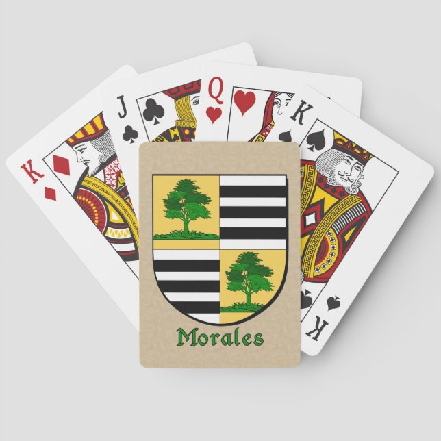 Morales Heraldic Shield Playing Cards (Back)